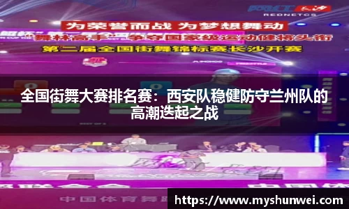 全国街舞大赛排名赛：西安队稳健防守兰州队的高潮迭起之战